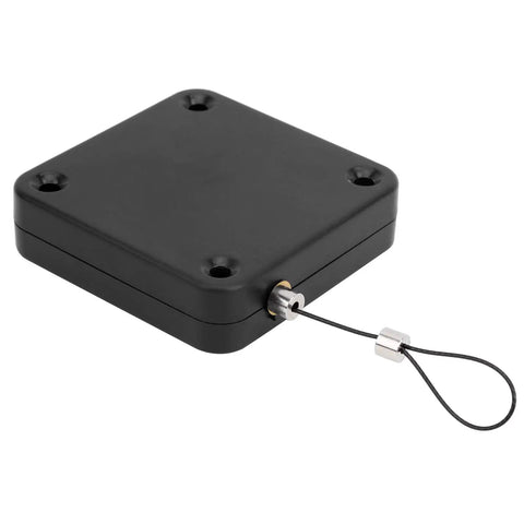 Two Pack Automatic Screen Door Closer Set No Drilling Punch Free Adhesive And Screw Mount black closer with cable attachment.