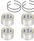 4Pcs Front Rear Wheel Bearings And Circlip Kit For Quick Garage Swaps, featuring heavy duty metal bearings and circlips.