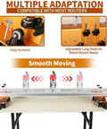 Slab Flattening Router Sled, 58 Inch Adjustable Planing Jig For Woodworking, pro-grade tool with multiple router adaptations