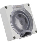 Beefy Nema L14-50R Industrial Locking Power Outlet 50amp 250volt Wall Mount Receptacle with clear cover.