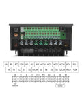 1.5 Kilowatt 3 Phase Output VFD For 220V And 380V Motors, Vector Control Inverter With Stable Performance And Beefy Compatibility, Plug And Play Pro Grade Frequency Drive For Smooth Power Delivery And Easy System Integration. rear terminal wiring diagram