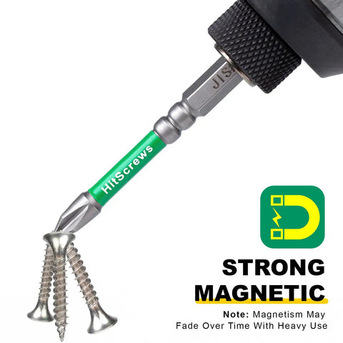 75mm magnetic tip from 7 Piece JIS Screwdriver Bit Set 3 Inch 75mm Magnetic Anti Cam Out Cross Point Bits S2 Steel Repair Kit