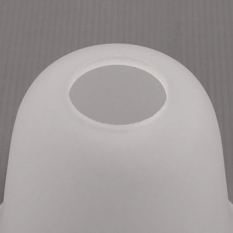 Close-up of Six Pack Bell Shaped Frosted Glass Shade Replacements For Ceiling Fans And Wall Lights, lipless with 1-5/8 inch fitter