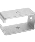 Heavy Duty Trolley Track Hanger Bracket For Sliding Doors And Wardrobes, Stainless Steel Intermediate Support shown from side view