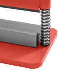 Heavy Duty 12 Inch Press Brake Attachment For 12-20 Ton Hydraulic Shop Presses in red with steel structure and spring
