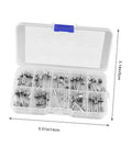 60 Pack Assorted Glass Tube Fuses Kit For Home Appliances Electronics And Auto Use 5x20mm Fuses 0.5A To 20A Pack With Portable Carry Case