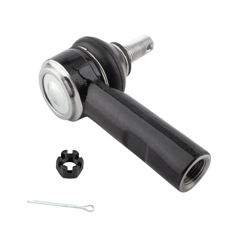 Front Outer Tie Rod Ends Left And Right For Pontiac Vibe And Toyota Matrix 2003 2008 ES3713 Set Of 2 Durable Steering Linkage For Smooth Responsive Ride, black metal tie rod end with nut and cotter pin