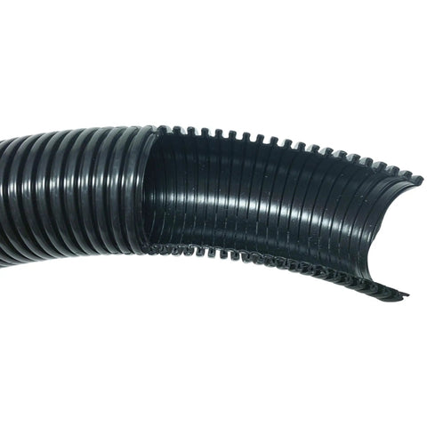 Close-up of 50 Foot Ultra Flexible Crushproof Commercial Vacuum Hose 1.5 Inch Inner Diameter for Backpack and Canister Vacs