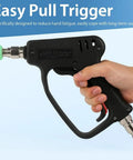 Beefy Pressure Washer Short Gun 5000 PSI Ten And A Half GPM Power Packed Spray Gun with Swivel Quick Connect in hand