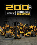 Display of 20V Max system tools featuring powerful 20V Max cordless hedge trimmer with 22 inch laser cut blade, tool only.