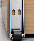 Heavy Duty Stainless Steel Swivel Caster Wheels For Sliding Doors And Furniture, rust resistant flat bottom roller mounted on track.