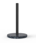 Blue Pearl Granite Paper Towel Holder With Marble Base And Metal Rod 8 Inch Countertop Stand For Standard And Jumbo Rolls