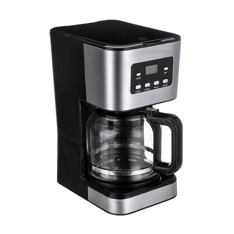 Solid Electric Coffee Maker And 5 Cup Automatic Drip Brewer With Keep Warm Plate, compact design for quick morning brews.