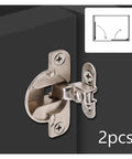 Rotating Concealed Cabinet Hinges 2 Pack Easy Install 97 Degree Folding Door Fittings for Wardrobe and Cupboard metal design