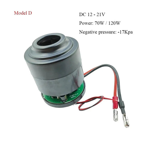 Heavy Duty Brushless DC Motor Electric Fan 5 Amp 11 To 21 Volt with robust housing and wires for reliable cooling applications.