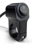 12V Waterproof Handlebar Switch For Motorcycles And ATVs UTVs And Scooters, Universal 7/8 Inch (22mm) Fit, aluminum finish