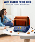 Quiet Rock Tumbler Kit With 5 Day Timer For Kids And Adults, Turn Rough Stones Into Glossy Gemstones on white table