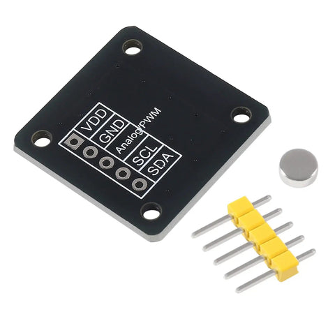 Two Pack MT6701 Magnetic Encoder Module For Angle Measurement showing back panel and connectors