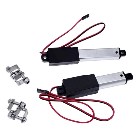Smooth DC 12V Electric Linear Actuator With 30mm 50mm Stroke For Rock Solid Industrial Automation And Robot Projects That Need Reliable, Efficient Motion Control To Get The Job Done Right with hardware accessories and wiring.