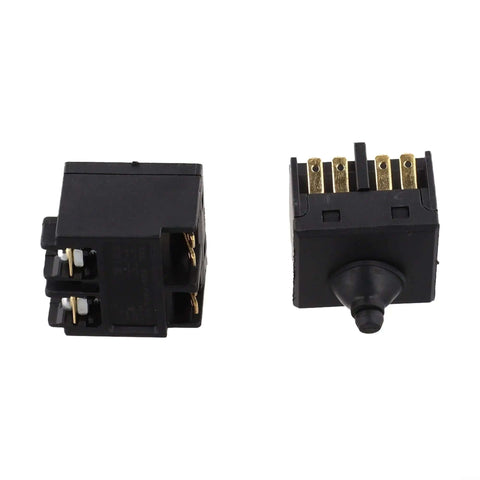 Push Button Switch Replacement Kit For 100mm 4 Inch Angle Grinders And Polishers Durable Plastic And Metal Construction Includes Two Switches