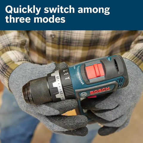 One Half Inch Brushless Hammer Drill And Driver Kit With Core 18v 4ah Battery Featuring Rapid Torque Kickback Guard LED lamp shown in use
