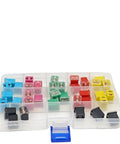 36 Piece Automotive Fuse Kit With Low Profile Box Shaped Micro Cartridge Fuses For Cars And SUVs Including 20A 30A 40A 50A 60A And 80A High
