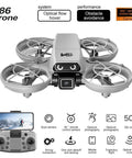 Mini Drone With Camera For Action Seekers Quad Copter With Dope Guard Propeller Design in front view with remote control and features