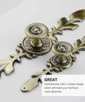 Vintage Nostalgia Door Handles Set For Cabinets And Drawers Antique Style Metal Pulls With Screws Retro Cabinet Knobs