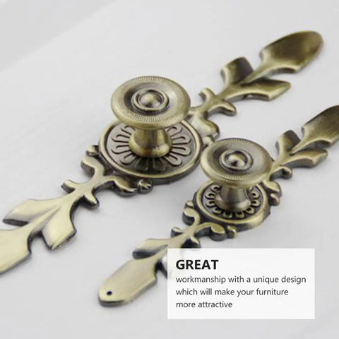 Vintage Nostalgia Door Handles Set For Cabinets And Drawers Antique Style Metal Pulls With Screws Retro Cabinet Knobs