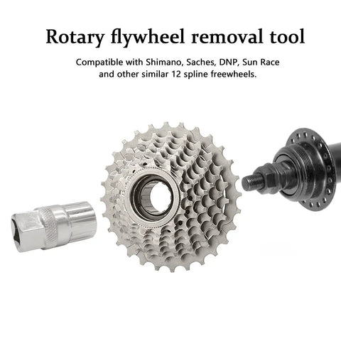 Heavy Duty Pro Grade Bicycle Freewheel Remover Tool for Quick Bike Repairs Compatible with Shimano Sunrace Sram Dnp