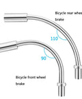 90 and 110 degree bend pipes from 32 Piece Bike V Brake Noodle And Cable Guide Tube Set With Rubber Boots for Mountain Biking