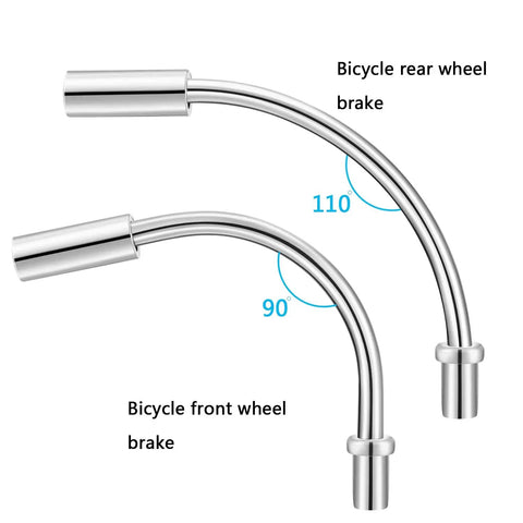 90 and 110 degree bend pipes from 32 Piece Bike V Brake Noodle And Cable Guide Tube Set With Rubber Boots for Mountain Biking