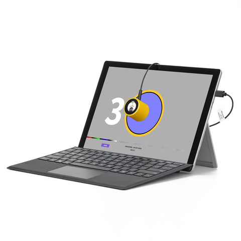 Display 123 Monitor Calibration Colorimeter With Easy 1 2 3 Software Workflow for Pro Photo Editing and Color Accurate Viewing USB C Connection Before And After Check Supports Two Displays In A Compact Design on a laptop monitor