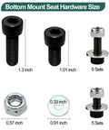 Bottom Mount Seat Hardware Kit 10 Pcs For Racing Sliders And Brackets Easy Install Compatible With Sparco Recaro Bride Momo NRG