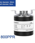 38mm Incremental Rotary Encoder With 8mm Half Hollow Shaft Optical Switch And Pro Grade High Resolution PPR 1800