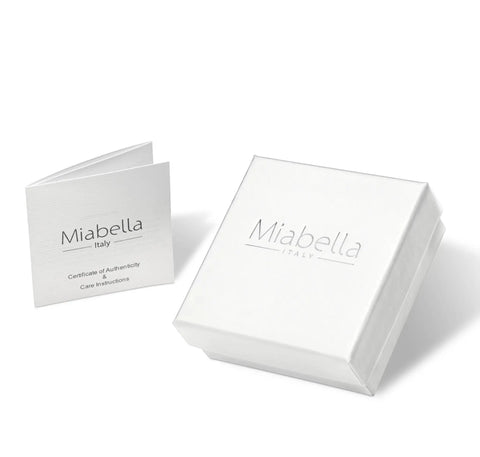 Mia Bella gift box and certificate for 925 Sterling Silver Diamond Cut Braided Rope Chain Necklace 22 Inch Long Italian Crafted.
