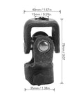 Heavy Duty Steering Universal Joint And Drive Shaft Coupler Forged From Reinforced Alloy Steel features 36 tooth spline and 15mm bore.