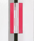 Self Adhesive Acrylic Cabinet Hinges Flush Mount Butt Hinges 100x42mm shown on white cabinet door