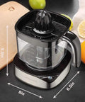 Luukmonde Electric Citrus Juicer 1.2L Large Volume Orange Squeezer Powerful Motor with black design on a countertop.