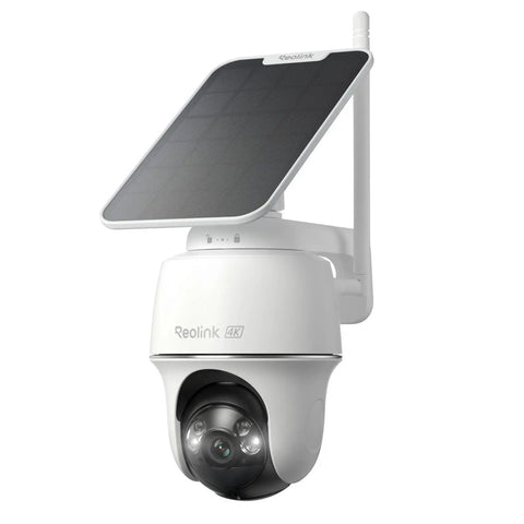 4K Solar Security Cam With 360 Degree Pan Tilt And Auto Tracking, Wire Free Outdoor Cam With 8MP Color Night Vision