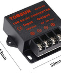 12V or 24V to 5V 3A Buck Converter Power Supply Module with 95 Percent Efficiency 15W Output, durable plastic case