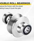 Heavy Duty H Groove Pulley Wheel Made From 304 Stainless Steel With Precision Ball Bearing for Slick Sliding Gate Rail applications.