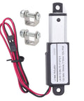 12V Micro Linear Actuator With Aluminum ABS Body Built For Tough Jobs Tiny But Mighty Motion Actuator For Agricultural Machinery And Automation End Limit Switch For Safety Overload Protection Easy Install Wide Application 17.5mm Stroke shown with holders and wires