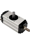 Heavy Duty Workhorse Aluminum Pneumatic Rotary Actuator Featuring Slick Rack And Pinion Gears, compact aluminum design.