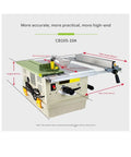 Heavy Duty Mini Table Saw With Sliding Fence And Smokin Hot High Speed Motor For Clean Smooth Cuts Without All That Dust Cloud Hassle In Your Backyard Workshop Setup with dimensions and features.
