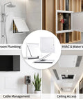 Solid As A Rock Heavy Duty Drywall Access Panel Cover Plate For Walls And Ceilings Featuring A Straightforward Quick Install Design 30X40 Inch in bathroom and ceiling views