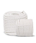 White Nylon Twisted Rope Heavy Duty Pull Cord For Anchor Tree Work Cargo And Craft Projects Weather Resistant UV Safe