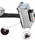 Close-up of Door Hinges Kit For Transit MK7 Front Left And Right With Adjustable Door Stopper, showing metal components.