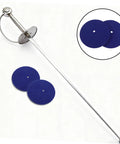 Fencing Epee Hand Guards 2 Pack Lightweight Protective Shields For Youth Practice And Tournament Training, blue discs