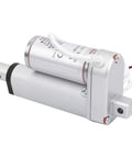 Dead Quiet 12 VDC Linear Actuator Motor With Automatic Limit Switch Shutdown, compact design for smooth push pull motion.